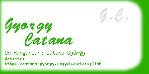 gyorgy catana business card